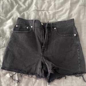 Madewell high rise denim shorts